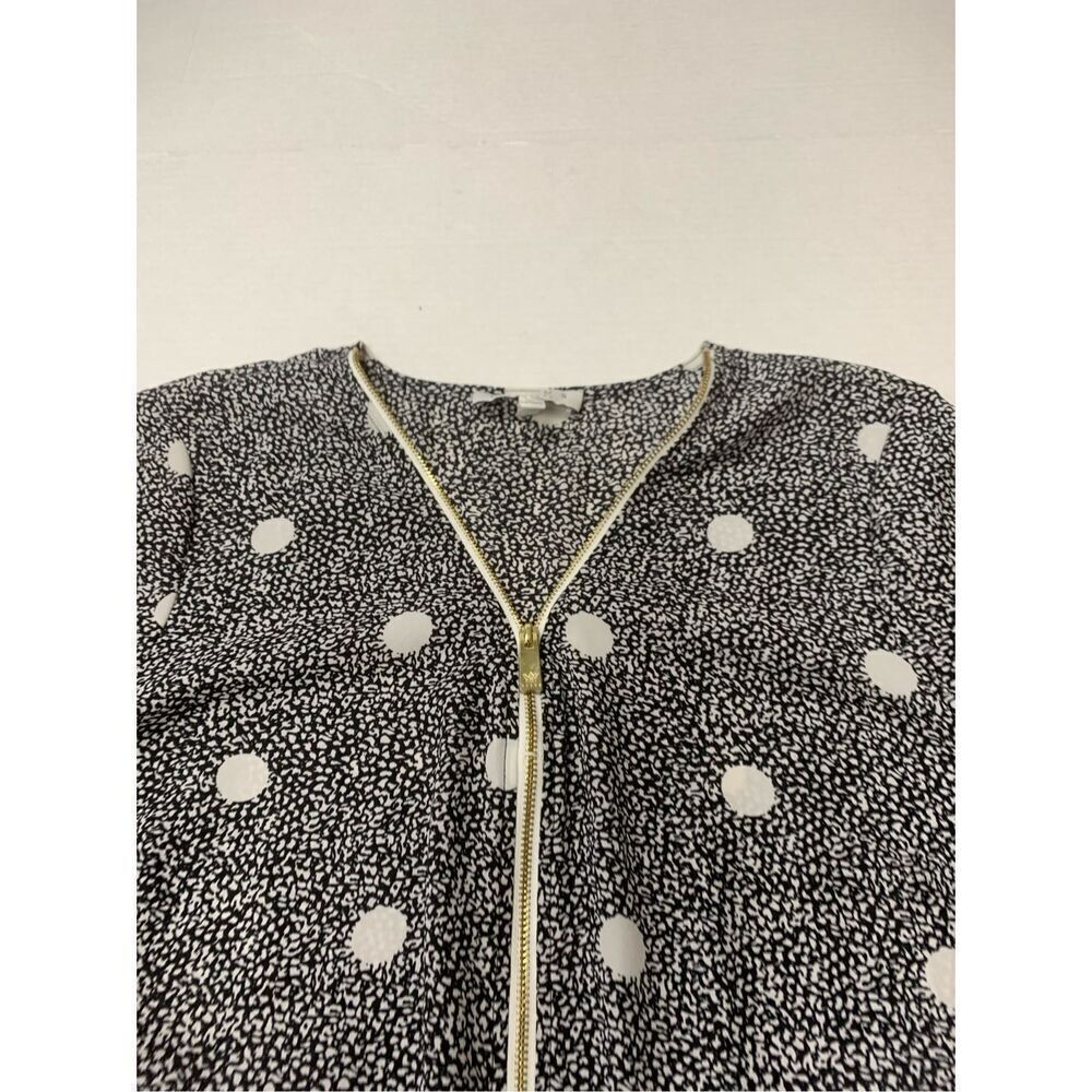 Polka Dot Patterned Blouse - image 3